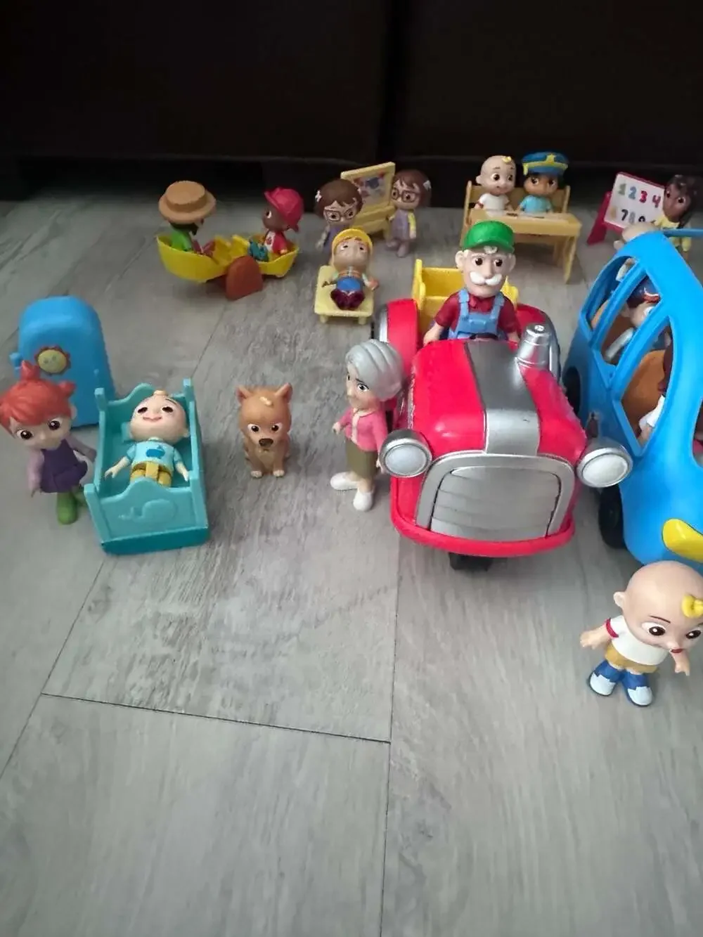 Cocomelon Large Assortment of Figures, Vehicles, and Accessories Playset
